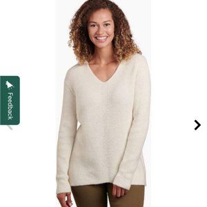 Kuhl Makenna V Neck Sweater Cream Medium